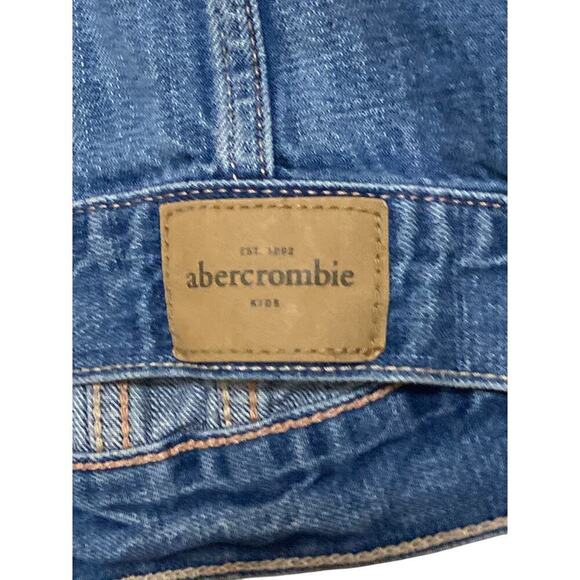 Abercrombie Kids Jean jacket  Girls size 14 DISTRESSED CLEAN CONDITION - Picture 7 of 9
